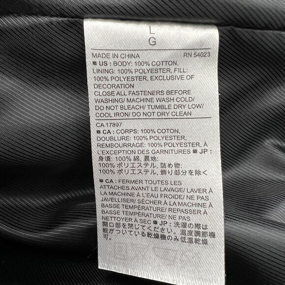 Banana Republic Quilted Puffer Vest Mens L Gray Textured Lined Outdoor Cabincore - Picture 9 of 12